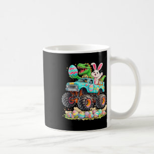 Dinosaur Bunny With Truck Easter Funny Egg Hunt Ki Coffee Mug