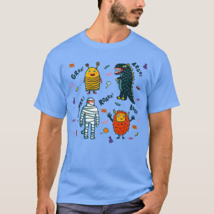 Dinosaur Candy Mummy Monster Bumble Bee Halloween T-Shirt