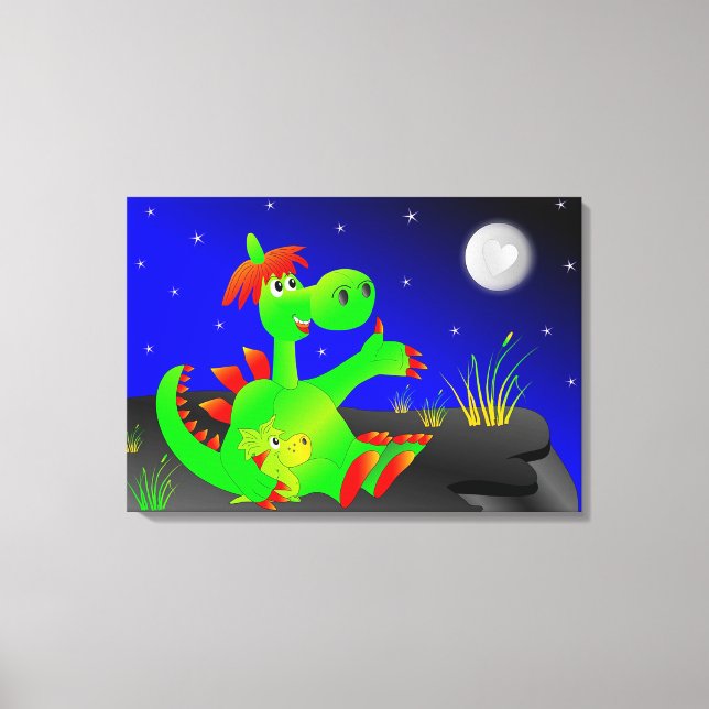 Dinosaur Canvas Print (Front)