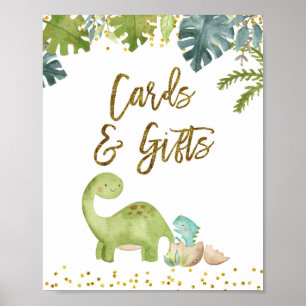 Dinosaur Cards and Gifts Sign