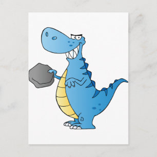 Dinosaur Cartoon Character Postcard