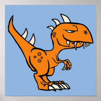 Dinosaur cartoon poster
