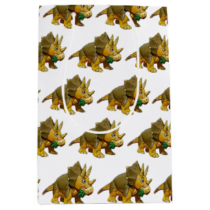 Dinosaur Cartoon toy Triceratops Medium Gift Bag