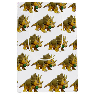 Dinosaur Cartoon toy Triceratops Medium Gift Bag