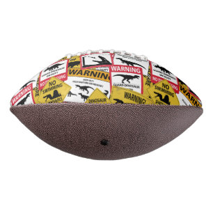 Dinosaur Caution Signs American Football