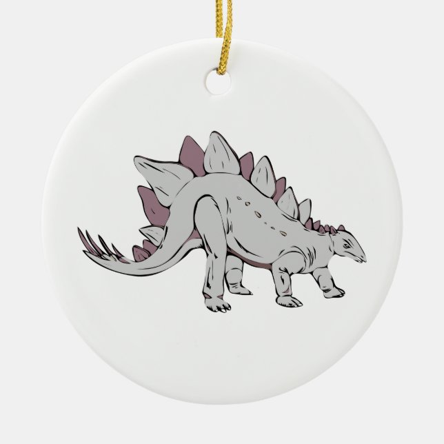Dinosaur Ceramic Tree Decoration (Front)