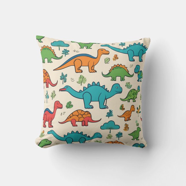 Dinosaur Character Pillow Cushion (Front)