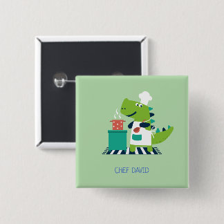 Dinosaur chef badge