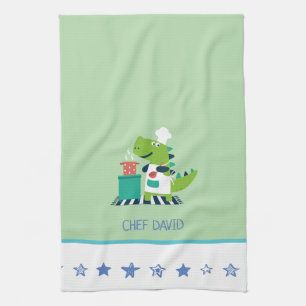Dinosaur Chef Kitchen Towel