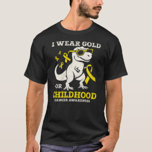 Dinosaur Childhood Cancer Awareness Shirts Kids Bo