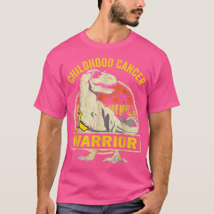 Dinosaur Childhood Cancer Warrior In September We T-Shirt