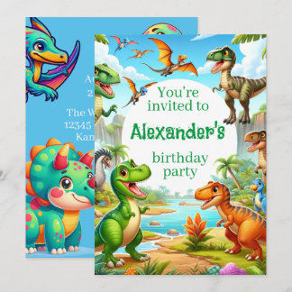 Dinosaur Child's Birthday Invitation