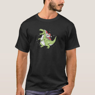 Dinosaur Christmas Dino Lover Santa Claus Xmas Pal T-Shirt