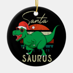 Dinosaur Christmas Kid Gift, Family Decorationn Ceramic Tree Decoration