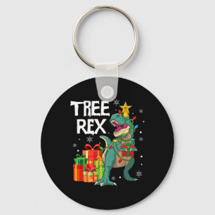 Dinosaur Christmas Tree Pajama Rex Reptile Men Xma Key Ring
