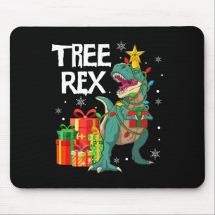 Dinosaur Christmas Tree Pajama Rex Reptile Men Xma Mouse Mat