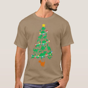 Dinosaur Christmas Tree with XMAS Lights 210  T-Shirt