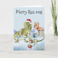 Dinosaur Christmas Tyrannosaur Raptor Merry Rex 