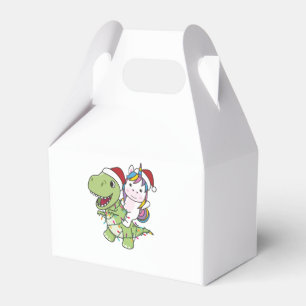 Dinosaur Christmas Unicorn Winter T-Rex Dino Favour Box