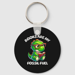 Dinosaur Ck To School Reading Books Funny Quote  Key Ring