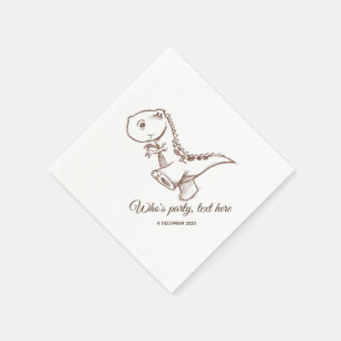 dinosaur, Cocktail Paper Napkins
