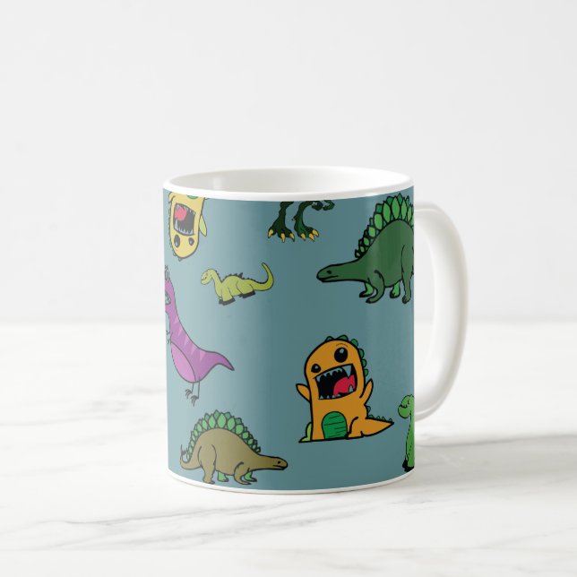Dinosaur Coffee Mug (Front Right)