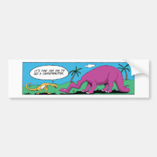 DINOSAUR COMIC BUMPER STICKER