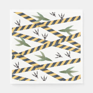 Dinosaur Construction Party Napkins