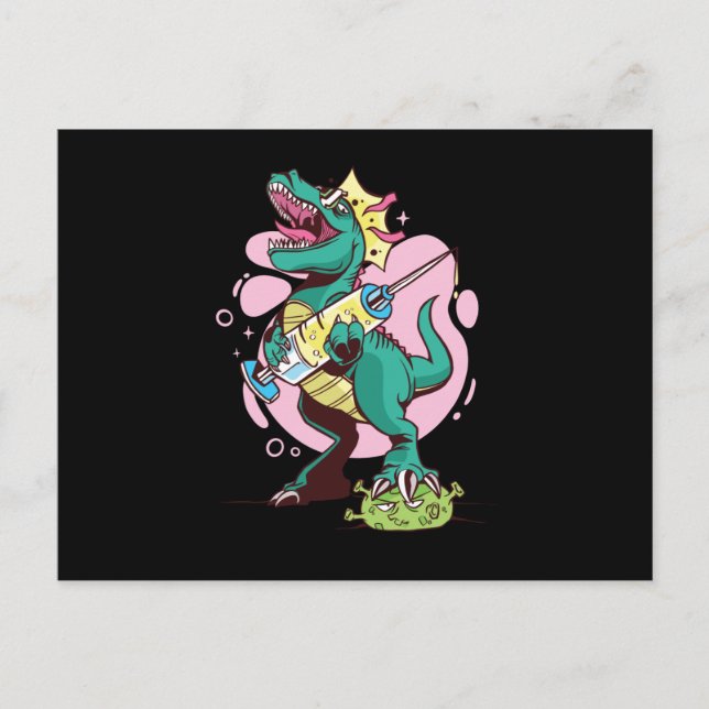 Dinosaur coronavirus postcard (Front)
