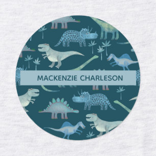 Dinosaur Custom Name Labels