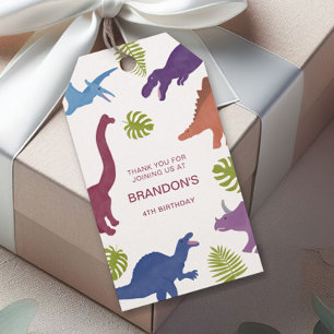 Dinosaur Cute Dino Kid Birthday Party Favour Gift Tags