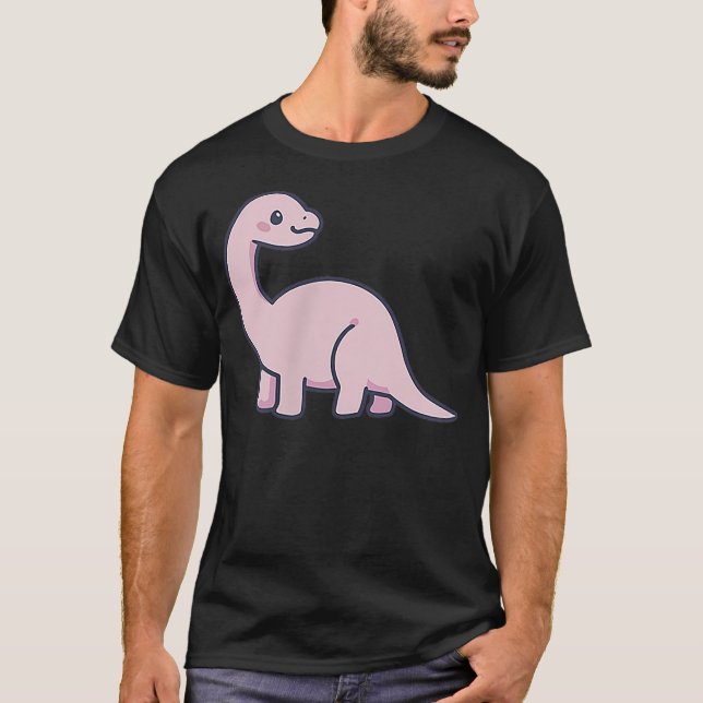 Dinosaur Cute Kawaii Lover Anime Pastel Goth Aesth T-Shirt (Front)