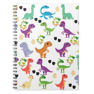 Dinosaur Cute Spiral Photo Notebook