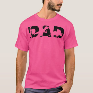 Dinosaur Dad Cute Three Rex Dino For Party In Fath T-Shirt