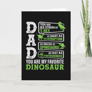 Dinosaur Dad Funny Father Dino Card