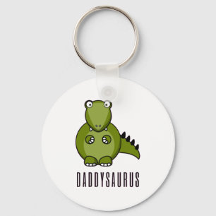 Dinosaur Daddysaurus Daddy Fathers Day Family Gift Key Ring