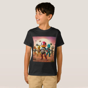 Dinosaur Defenders ready for battle. T-Shirt