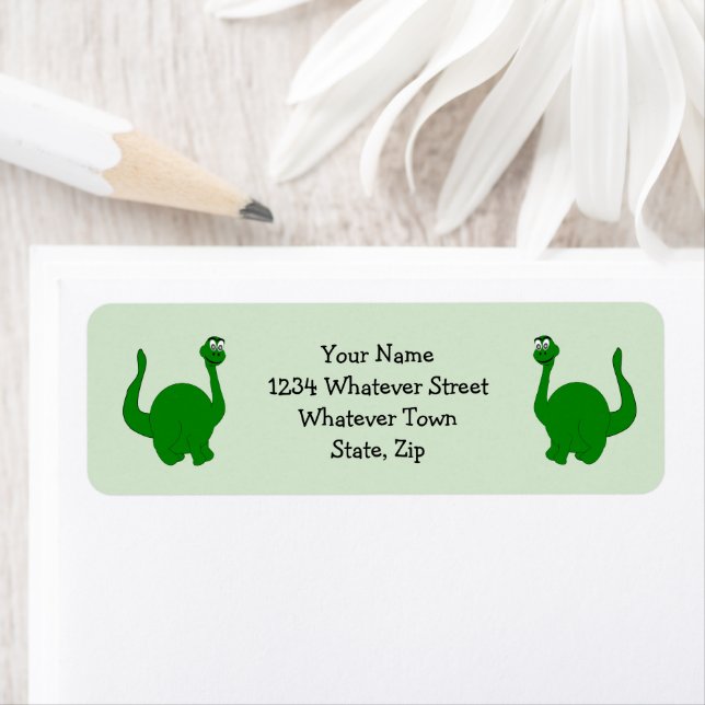Dinosaur Design Return Address (Insitu)