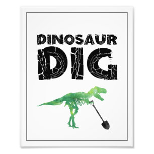 Dinosaur Dig Birthday Sign