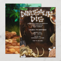 DINOSAUR DIG Bones Mystery Cave Birthday Party