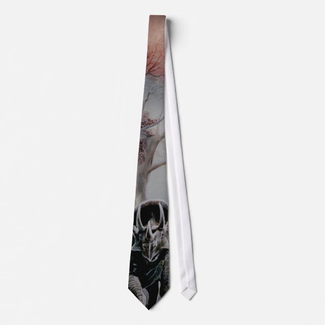 dinosaur Dino Eoceratops dinosaur Tie (Front)