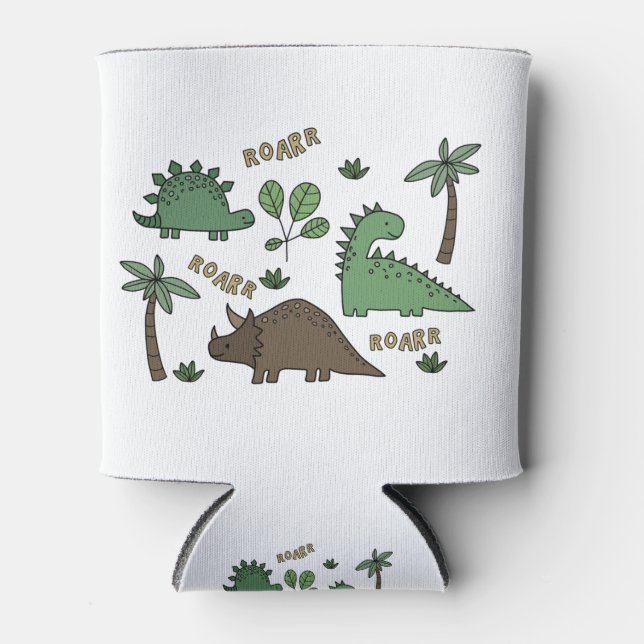 Dinosaur drawing can cooler (Front)