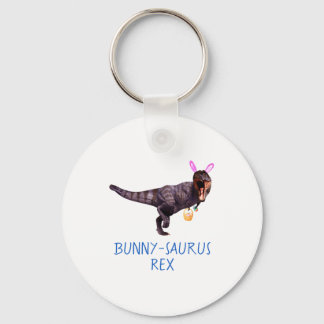 Dinosaur Easter Bunny T Rex Tyrannosaurus Funny T  Key Ring
