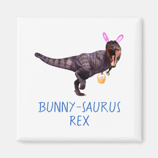 Dinosaur Easter Bunny T Rex Tyrannosaurus Funny T  Magnet