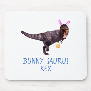 Dinosaur Easter Bunny T Rex Tyrannosaurus Funny T Mouse Mat