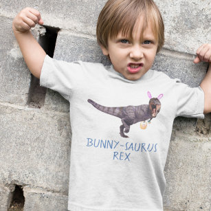 Dinosaur Easter Bunny T-Rex Tyrannosaurus  Funny T-Shirt