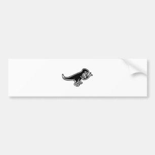 Dinosaur Eating Jesus Fish Bumper Sticker