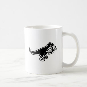 Dinosaur Eating Jesus Fish Coffee Mug