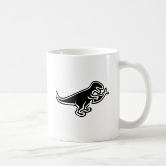 Dinosaur Eating Jesus Fish Coffee Mug
