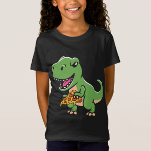 Dinosaur Eating Pizza Funny Pizza Lover Dino Dinos T-Shirt